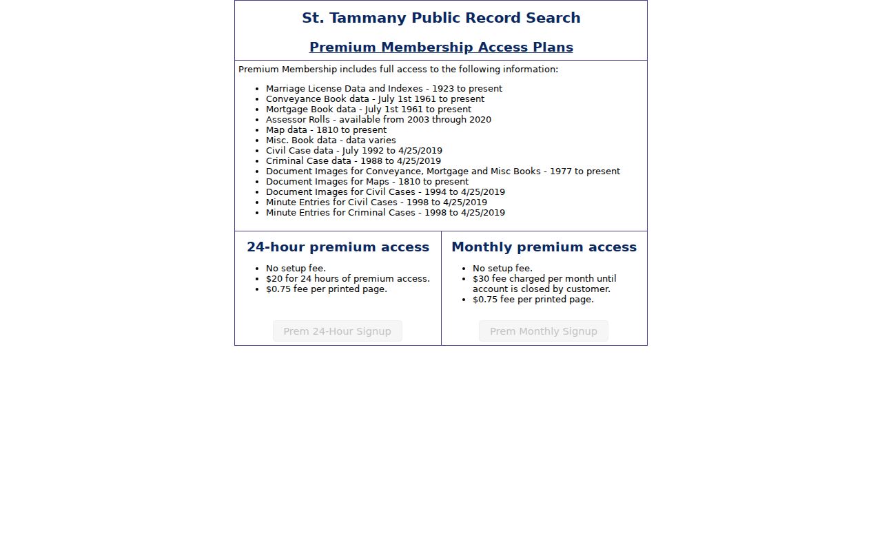 St. Tammany Parish criminal court case legacy coverage and subscription prices
